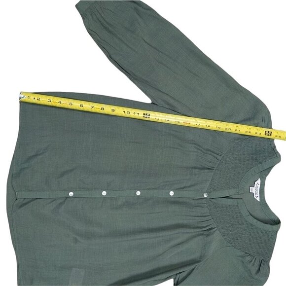 Nanette Lapore Ruched Button Blouse size Small - Picture 5 of 8